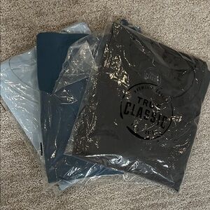 True Classic Men's Short Sleeve Tees - Charcoal, Navy, Sky Blue